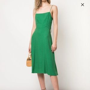 REFORMATION green slip dress
